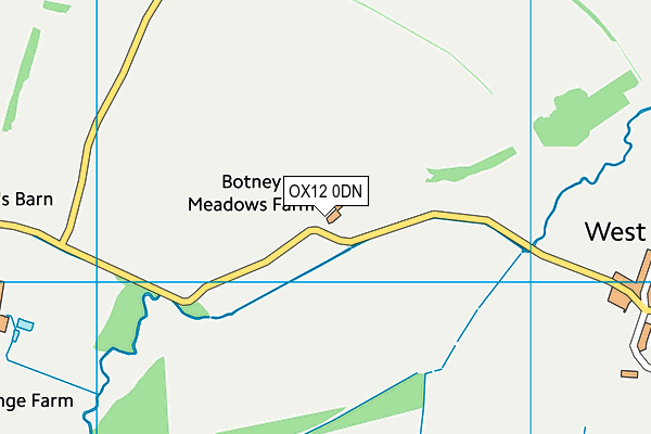 OX12 0DN map - OS VectorMap District (Ordnance Survey) OX12 0DN map - OS VectorMap District (Ordnance Survey)