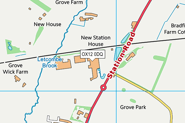 OX12 0DQ map - OS VectorMap District (Ordnance Survey) OX12 0DQ map - OS VectorMap District (Ordnance Survey)