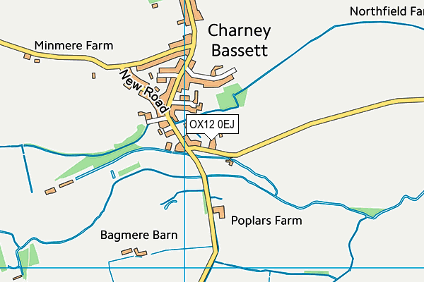 OX12 0EJ map - OS VectorMap District (Ordnance Survey) OX12 0EJ map - OS VectorMap District (Ordnance Survey)