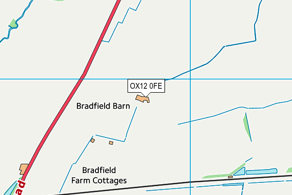 OX12 0FE map - OS VectorMap District (Ordnance Survey) OX12 0FE map - OS VectorMap District (Ordnance Survey)