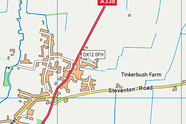 OX12 0FH map - OS VectorMap District (Ordnance Survey) OX12 0FH map - OS VectorMap District (Ordnance Survey)