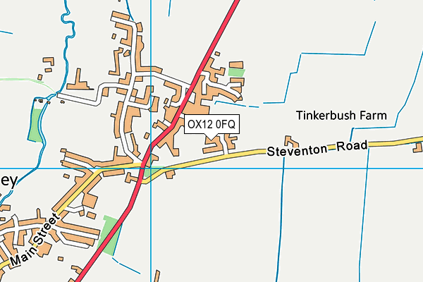 OX12 0FQ map - OS VectorMap District (Ordnance Survey) OX12 0FQ map - OS VectorMap District (Ordnance Survey)