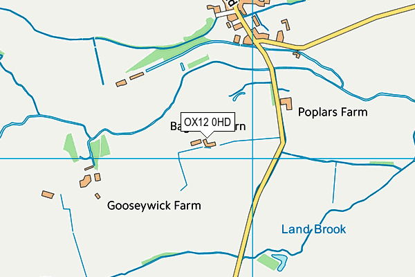 OX12 0HD map - OS VectorMap District (Ordnance Survey) OX12 0HD map - OS VectorMap District (Ordnance Survey)