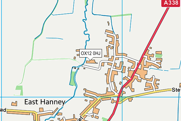 OX12 0HJ map - OS VectorMap District (Ordnance Survey) OX12 0HJ map - OS VectorMap District (Ordnance Survey)