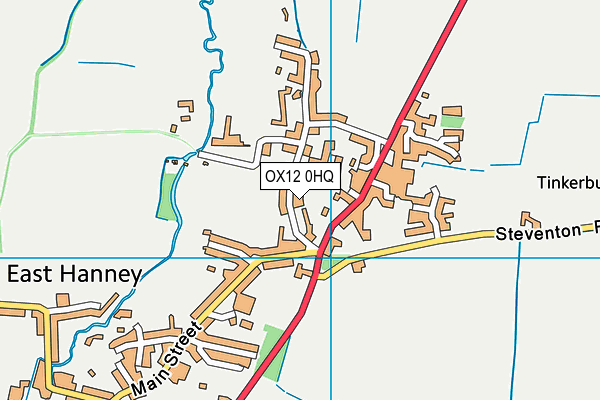 OX12 0HQ map - OS VectorMap District (Ordnance Survey) OX12 0HQ map - OS VectorMap District (Ordnance Survey)