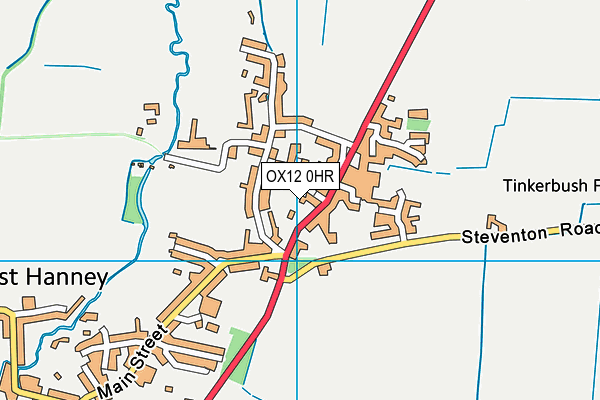 OX12 0HR map - OS VectorMap District (Ordnance Survey) OX12 0HR map - OS VectorMap District (Ordnance Survey)