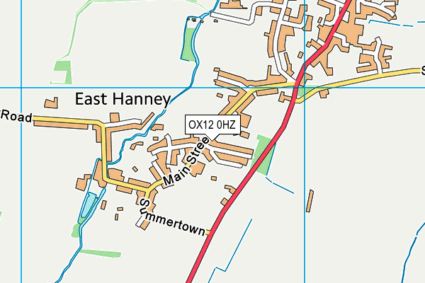 OX12 0HZ map - OS VectorMap District (Ordnance Survey) OX12 0HZ map - OS VectorMap District (Ordnance Survey)