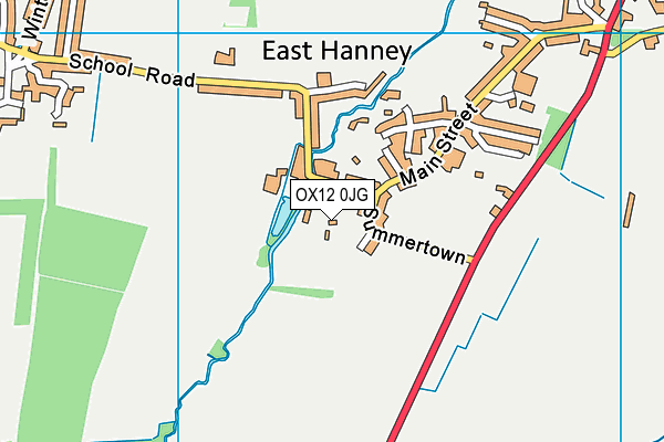 OX12 0JG map - OS VectorMap District (Ordnance Survey) OX12 0JG map - OS VectorMap District (Ordnance Survey)