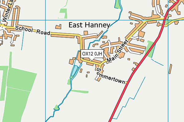 OX12 0JH map - OS VectorMap District (Ordnance Survey) OX12 0JH map - OS VectorMap District (Ordnance Survey)