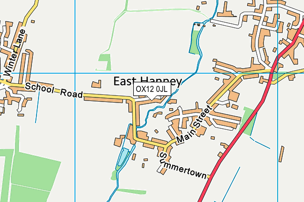 OX12 0JL map - OS VectorMap District (Ordnance Survey) OX12 0JL map - OS VectorMap District (Ordnance Survey)