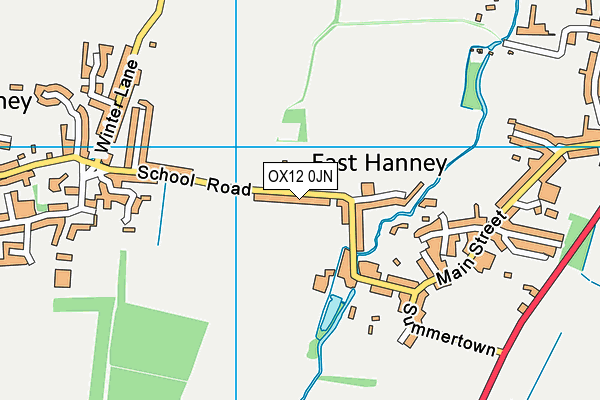 OX12 0JN map - OS VectorMap District (Ordnance Survey) OX12 0JN map - OS VectorMap District (Ordnance Survey)