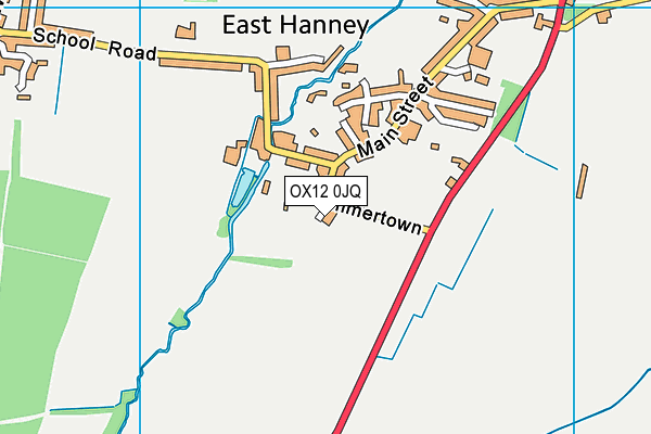 OX12 0JQ map - OS VectorMap District (Ordnance Survey) OX12 0JQ map - OS VectorMap District (Ordnance Survey)