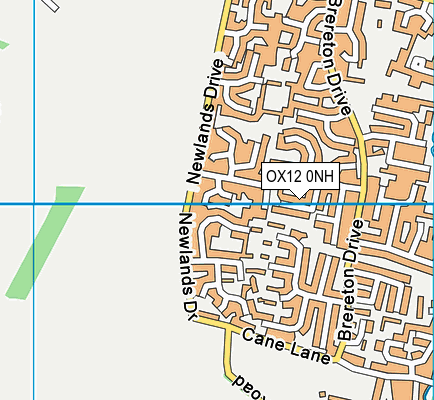 OX12 0NH map - OS VectorMap District (Ordnance Survey) OX12 0NH map - OS VectorMap District (Ordnance Survey)