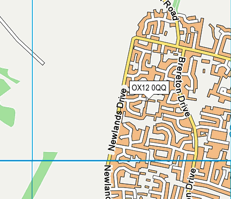 OX12 0QQ map - OS VectorMap District (Ordnance Survey) OX12 0QQ map - OS VectorMap District (Ordnance Survey)
