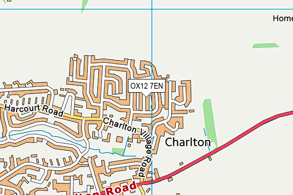 OX12 7EN map - OS VectorMap District (Ordnance Survey) OX12 7EN map - OS VectorMap District (Ordnance Survey)