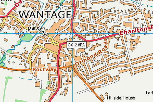 OX12 8BA map - OS VectorMap District (Ordnance Survey) OX12 8BA map - OS VectorMap District (Ordnance Survey)
