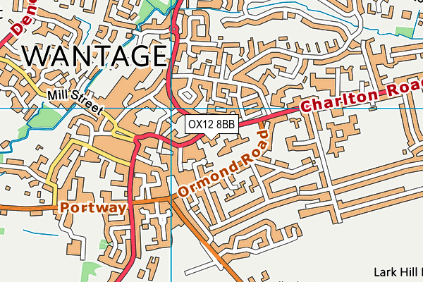 OX12 8BB map - OS VectorMap District (Ordnance Survey) OX12 8BB map - OS VectorMap District (Ordnance Survey)