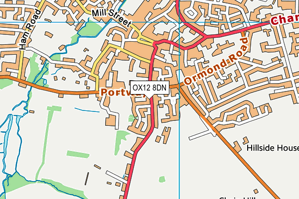 OX12 8DN map - OS VectorMap District (Ordnance Survey) OX12 8DN map - OS VectorMap District (Ordnance Survey)