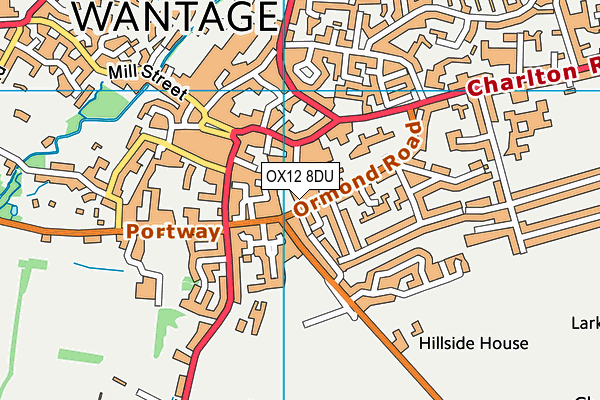 OX12 8DU map - OS VectorMap District (Ordnance Survey) OX12 8DU map - OS VectorMap District (Ordnance Survey)