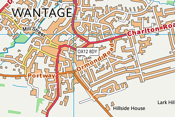 OX12 8DY map - OS VectorMap District (Ordnance Survey) OX12 8DY map - OS VectorMap District (Ordnance Survey)