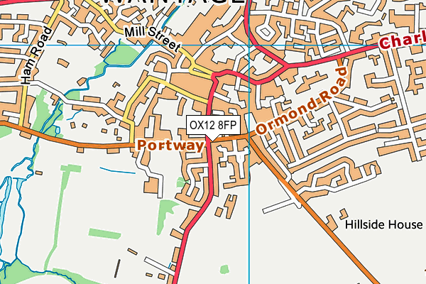 OX12 8FP map - OS VectorMap District (Ordnance Survey) OX12 8FP map - OS VectorMap District (Ordnance Survey)