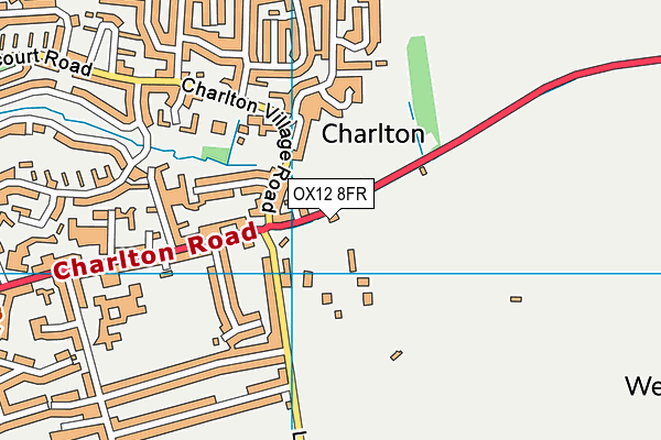 OX12 8FR map - OS VectorMap District (Ordnance Survey) OX12 8FR map - OS VectorMap District (Ordnance Survey)