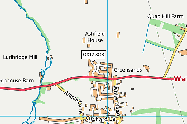 OX12 8GB map - OS VectorMap District (Ordnance Survey)