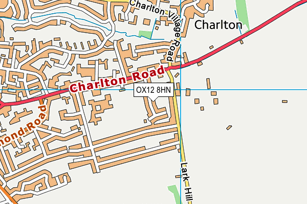 OX12 8HN map - OS VectorMap District (Ordnance Survey) OX12 8HN map - OS VectorMap District (Ordnance Survey)