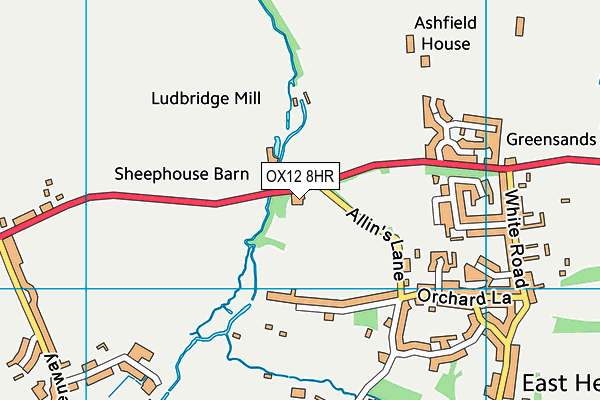 OX12 8HR map - OS VectorMap District (Ordnance Survey) OX12 8HR map - OS VectorMap District (Ordnance Survey)