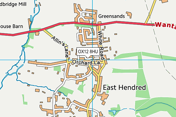 OX12 8HU map - OS VectorMap District (Ordnance Survey) OX12 8HU map - OS VectorMap District (Ordnance Survey)