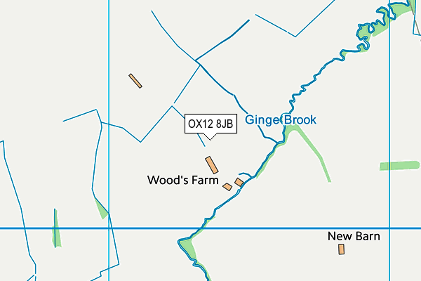 OX12 8JB map - OS VectorMap District (Ordnance Survey) OX12 8JB map - OS VectorMap District (Ordnance Survey)