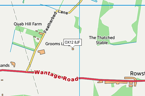 OX12 8JF map - OS VectorMap District (Ordnance Survey) OX12 8JF map - OS VectorMap District (Ordnance Survey)