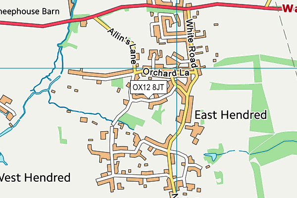 OX12 8JT map - OS VectorMap District (Ordnance Survey) OX12 8JT map - OS VectorMap District (Ordnance Survey)