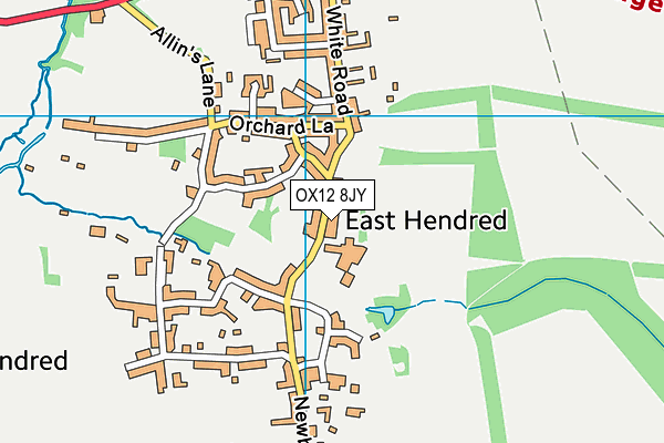 OX12 8JY map - OS VectorMap District (Ordnance Survey) OX12 8JY map - OS VectorMap District (Ordnance Survey)