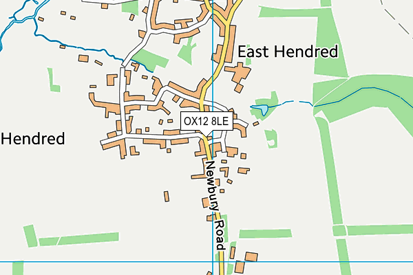 OX12 8LE map - OS VectorMap District (Ordnance Survey) OX12 8LE map - OS VectorMap District (Ordnance Survey)