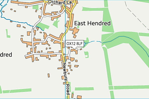 OX12 8LF map - OS VectorMap District (Ordnance Survey) OX12 8LF map - OS VectorMap District (Ordnance Survey)