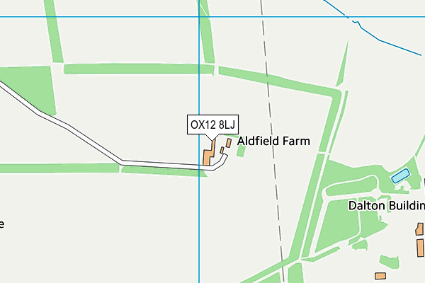 OX12 8LJ map - OS VectorMap District (Ordnance Survey) OX12 8LJ map - OS VectorMap District (Ordnance Survey)