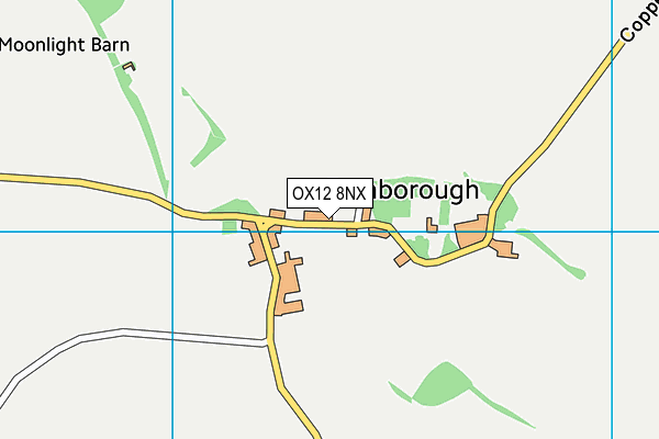 OX12 8NX map - OS VectorMap District (Ordnance Survey) OX12 8NX map - OS VectorMap District (Ordnance Survey)