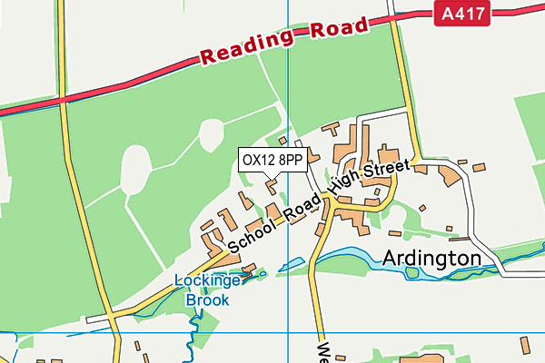 OX12 8PP map - OS VectorMap District (Ordnance Survey) OX12 8PP map - OS VectorMap District (Ordnance Survey)