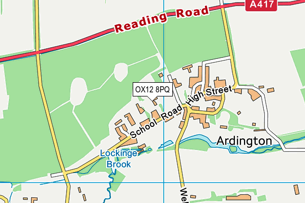 OX12 8PQ map - OS VectorMap District (Ordnance Survey) OX12 8PQ map - OS VectorMap District (Ordnance Survey)