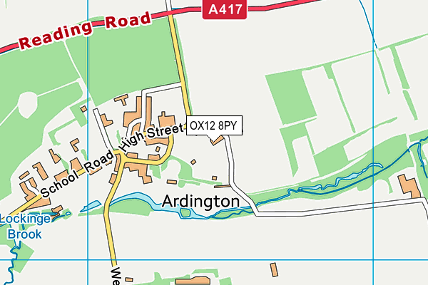 OX12 8PY map - OS VectorMap District (Ordnance Survey) OX12 8PY map - OS VectorMap District (Ordnance Survey)