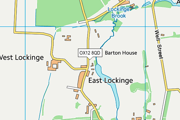 OX12 8QD map - OS VectorMap District (Ordnance Survey) OX12 8QD map - OS VectorMap District (Ordnance Survey)