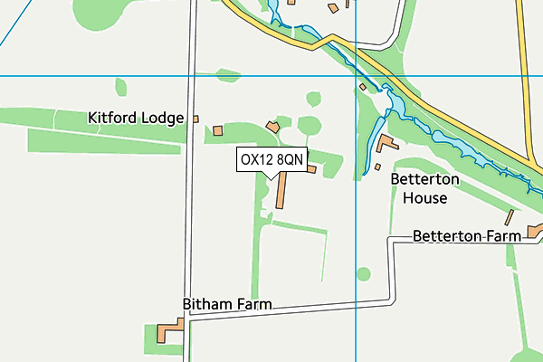 OX12 8QN map - OS VectorMap District (Ordnance Survey) OX12 8QN map - OS VectorMap District (Ordnance Survey)