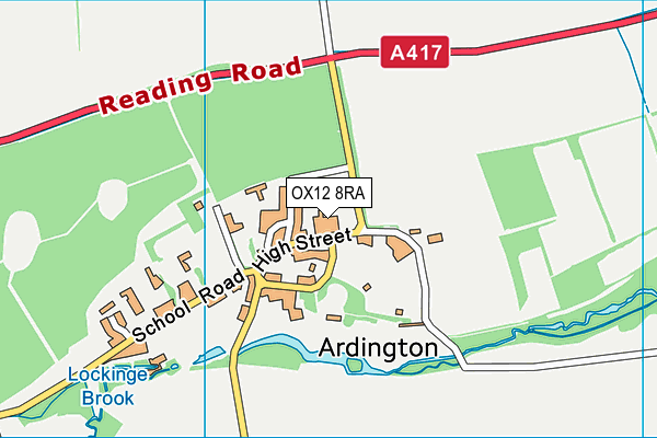 OX12 8RA map - OS VectorMap District (Ordnance Survey) OX12 8RA map - OS VectorMap District (Ordnance Survey)