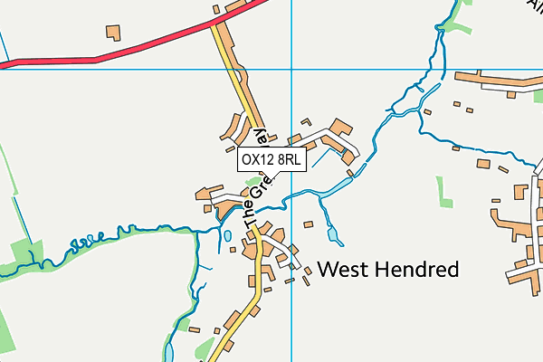 OX12 8RL map - OS VectorMap District (Ordnance Survey) OX12 8RL map - OS VectorMap District (Ordnance Survey)