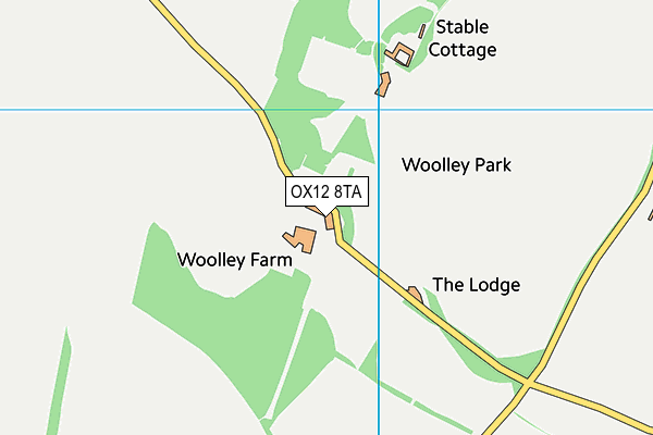 OX12 8TA map - OS VectorMap District (Ordnance Survey) OX12 8TA map - OS VectorMap District (Ordnance Survey)