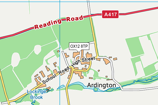 OX12 8TP map - OS VectorMap District (Ordnance Survey) OX12 8TP map - OS VectorMap District (Ordnance Survey)