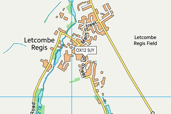 OX12 9JY map - OS VectorMap District (Ordnance Survey) OX12 9JY map - OS VectorMap District (Ordnance Survey)