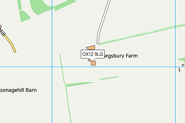 OX12 9LG map - OS VectorMap District (Ordnance Survey) OX12 9LG map - OS VectorMap District (Ordnance Survey)