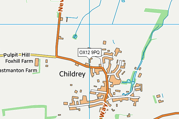 OX12 9PQ map - OS VectorMap District (Ordnance Survey) OX12 9PQ map - OS VectorMap District (Ordnance Survey)